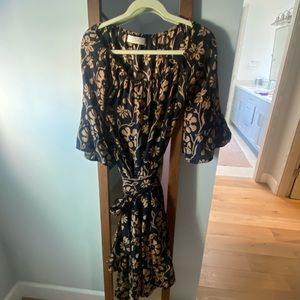 Natalie Martin midi silk dress